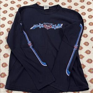 Roxy Dark Blue Cotton Shirt